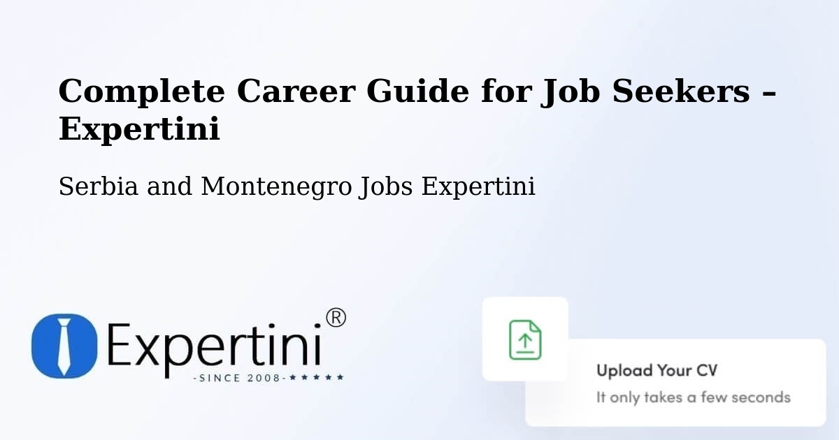 Career Guide for Job Seekers – Saint Constant - Saint Constant, Serbia and Montenegro Jobs Expertini